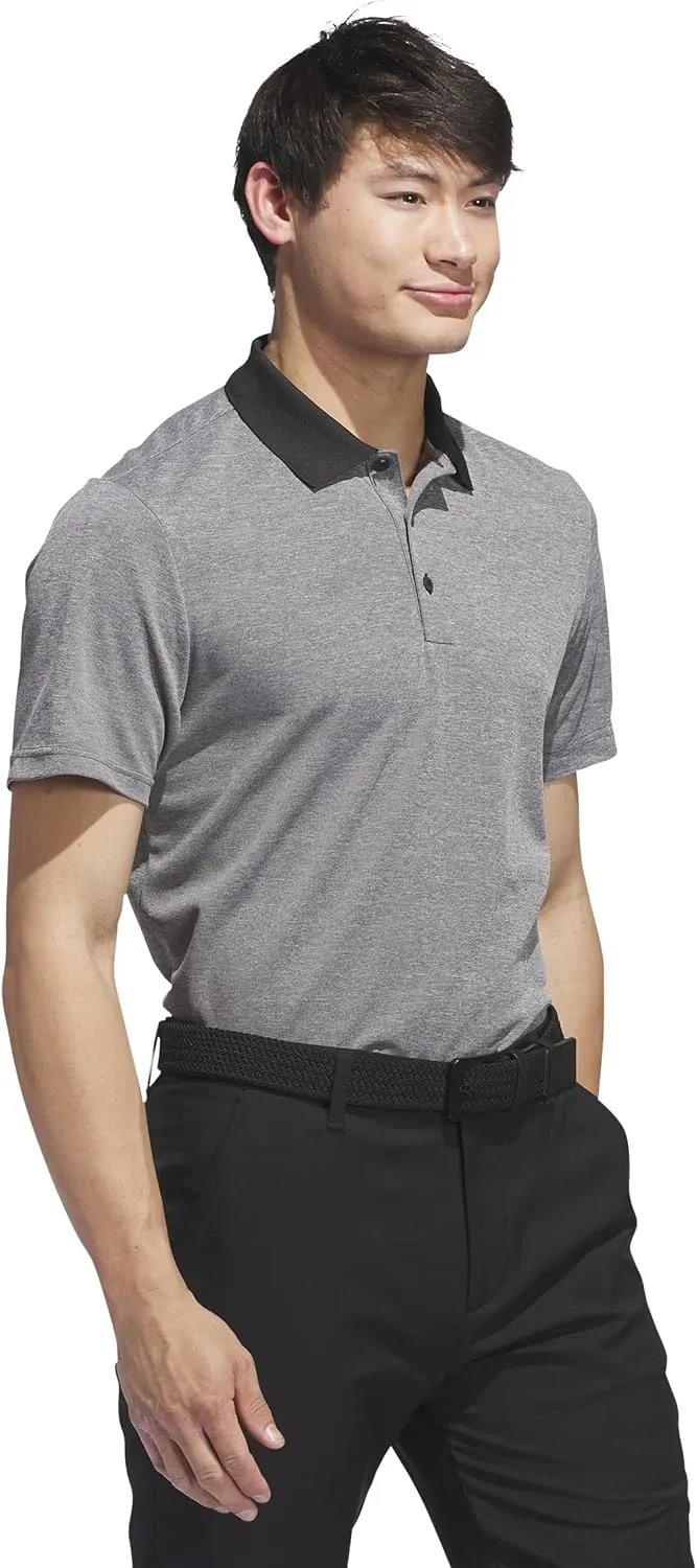 adidas Men's Performance Heathered Polo Shirt