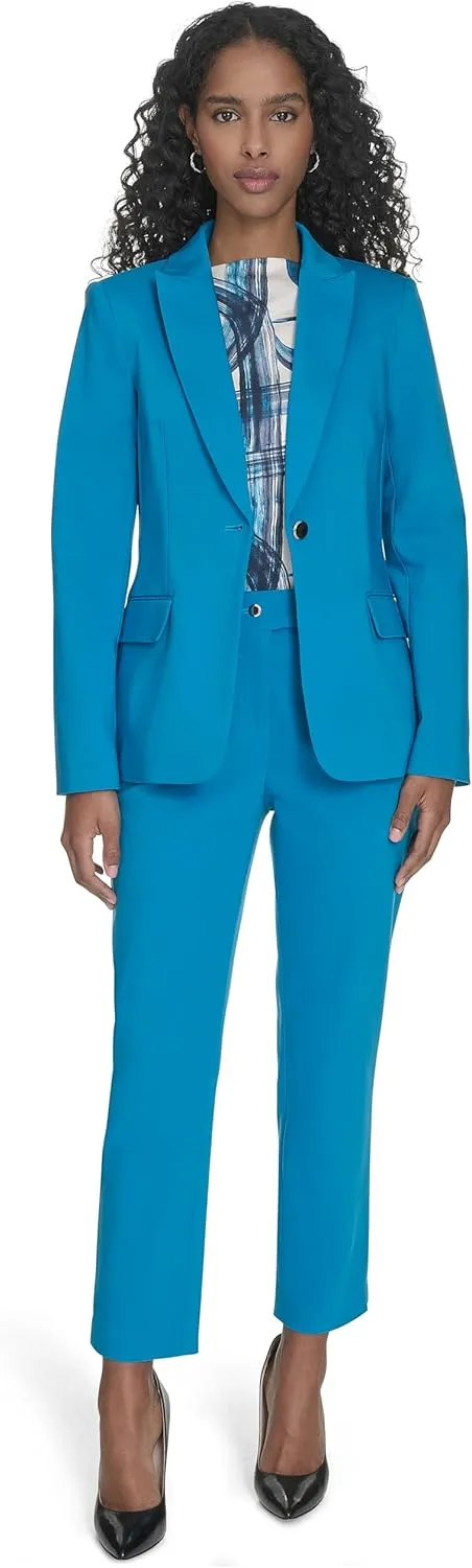 Calvin Klein Women's One Button Lux Blazer