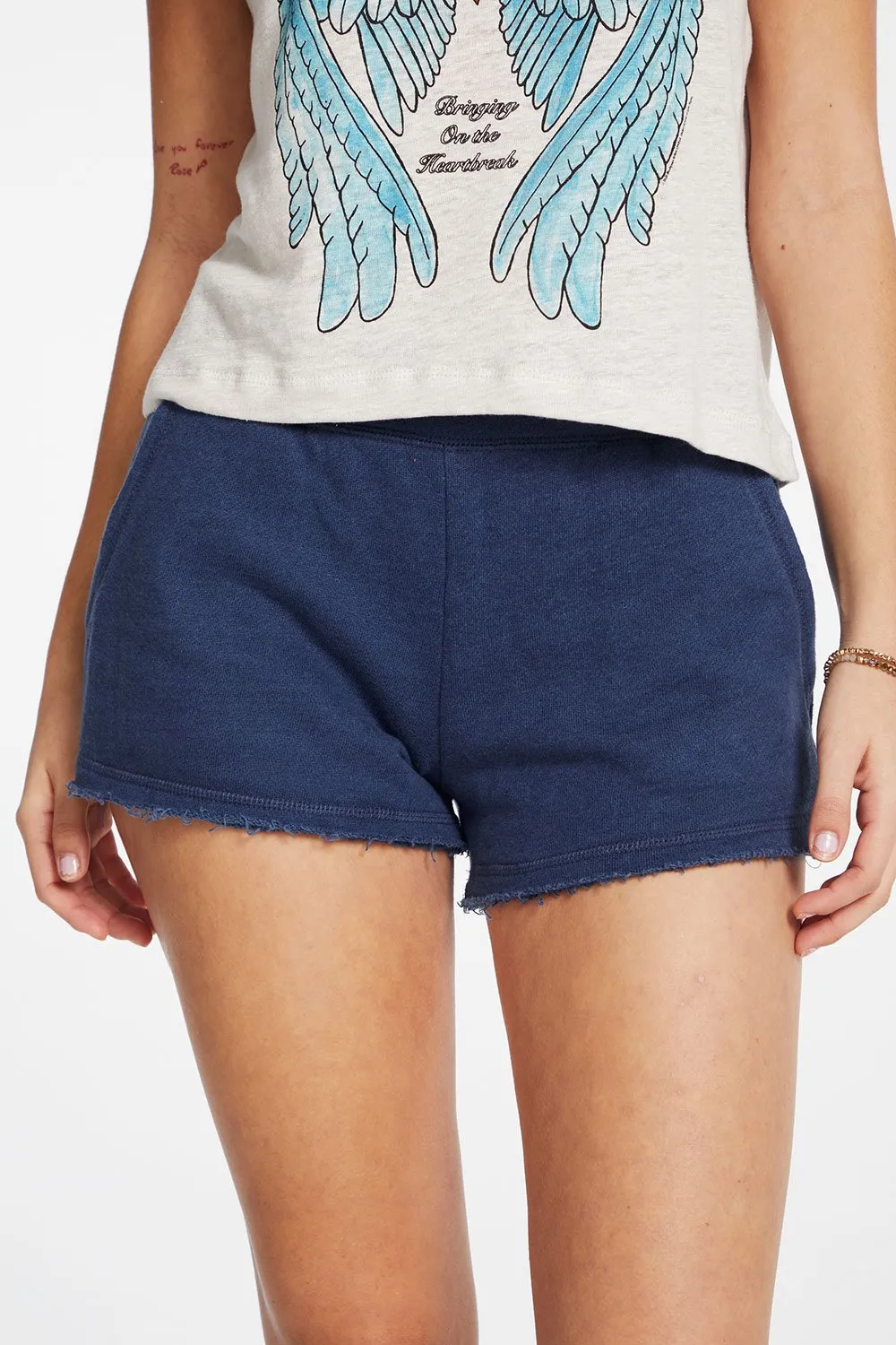 Chaser - Linen French Terry Easy Shorts With Pockets