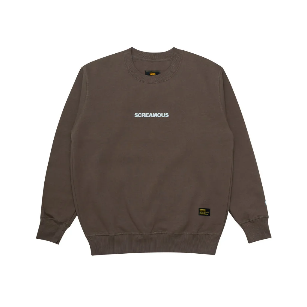 Crewneck LEGEND TINY ON WHITE WALNUT