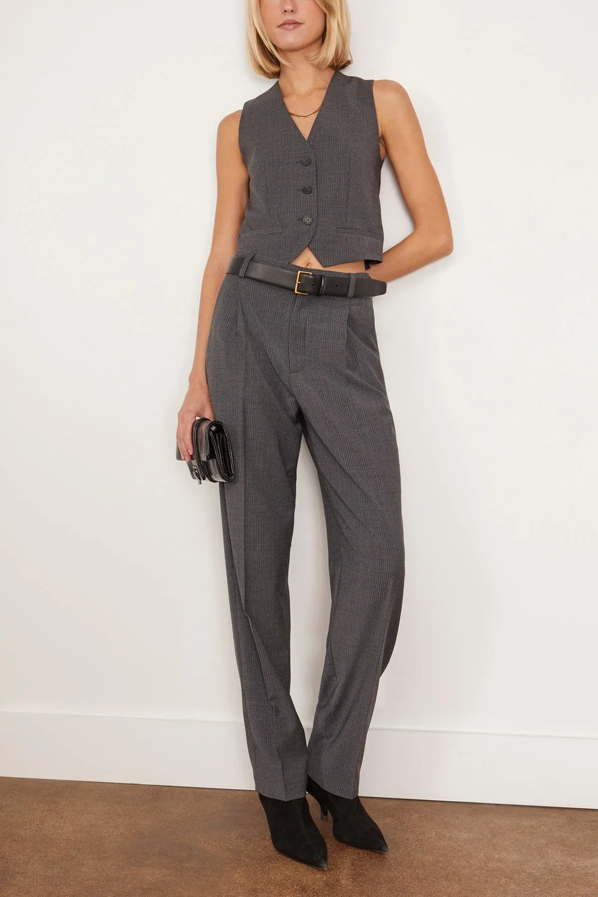 Denso Vest in Anthracite Chine
