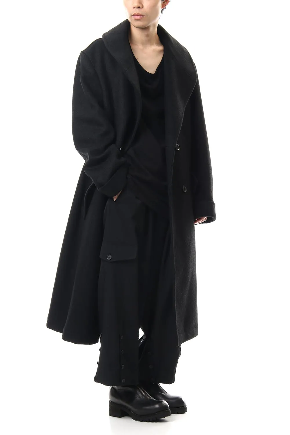 Double Breasted Shawl Collar Coat