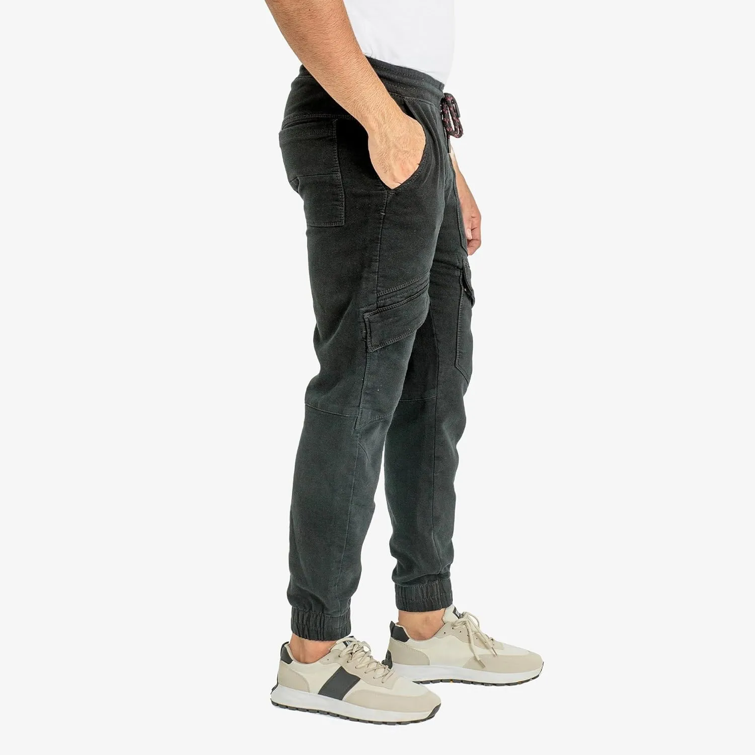 Essentials Mens Loose Fit Cargo Pants Casual Joggers Athletic Pants Cotton Loose Straight Sweatpants