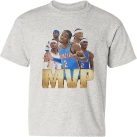 Gilgeous-Alexander MVP Collage - OKC Fans Tribute Youth Unisex T-Shirt