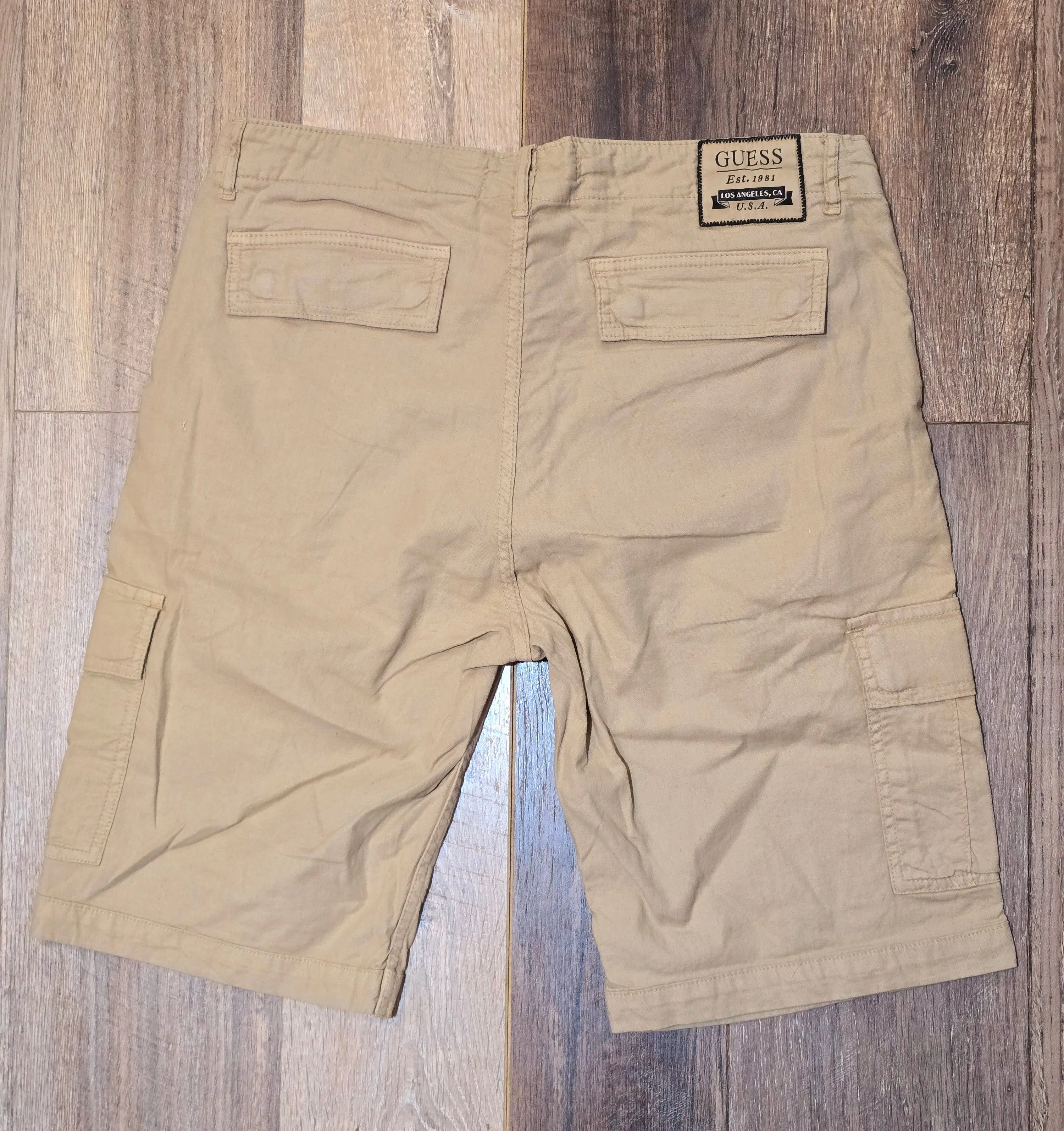 Guess Cotton and Linen Cargo Shorts