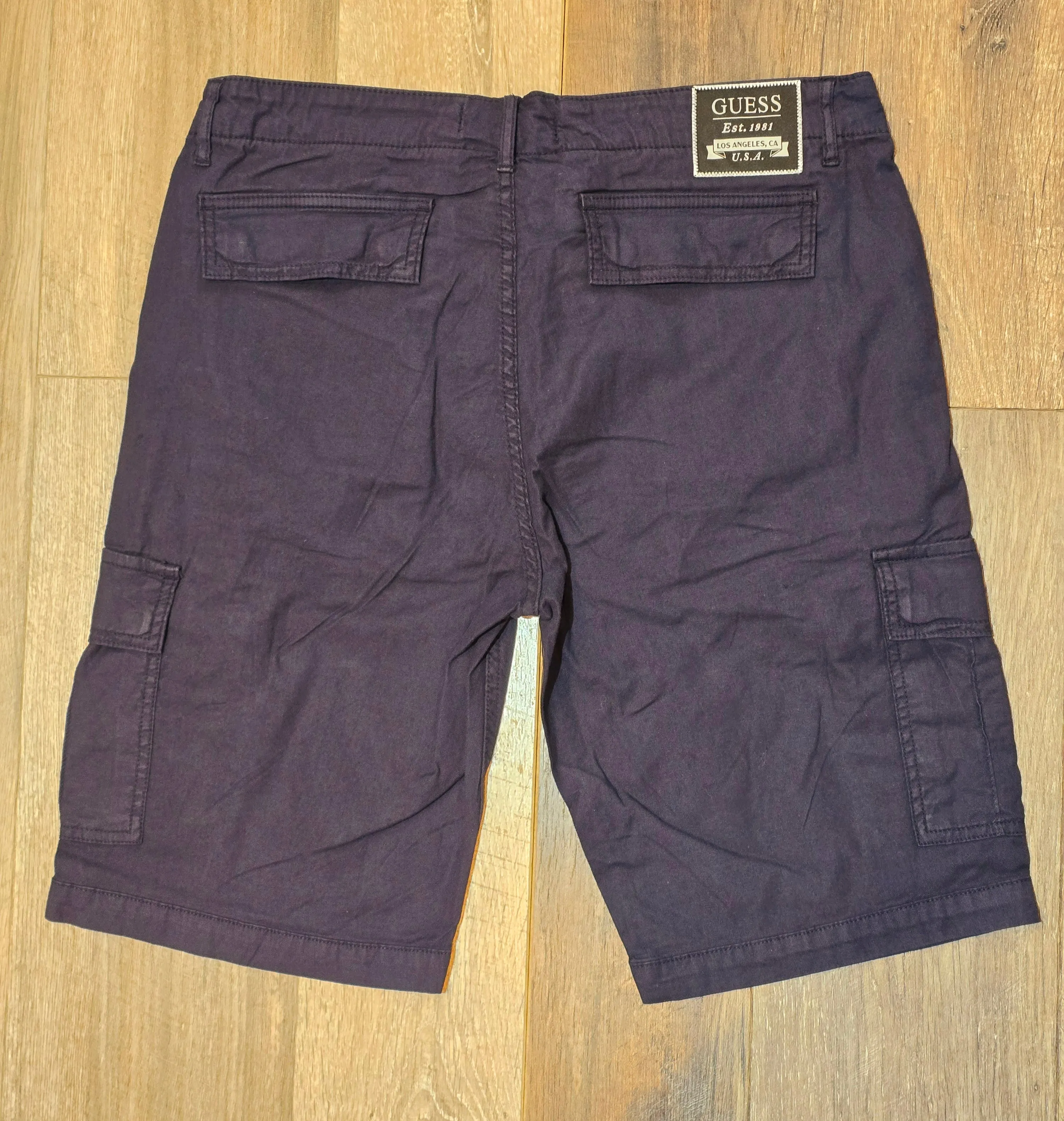 Guess Cotton and Linen Cargo Shorts