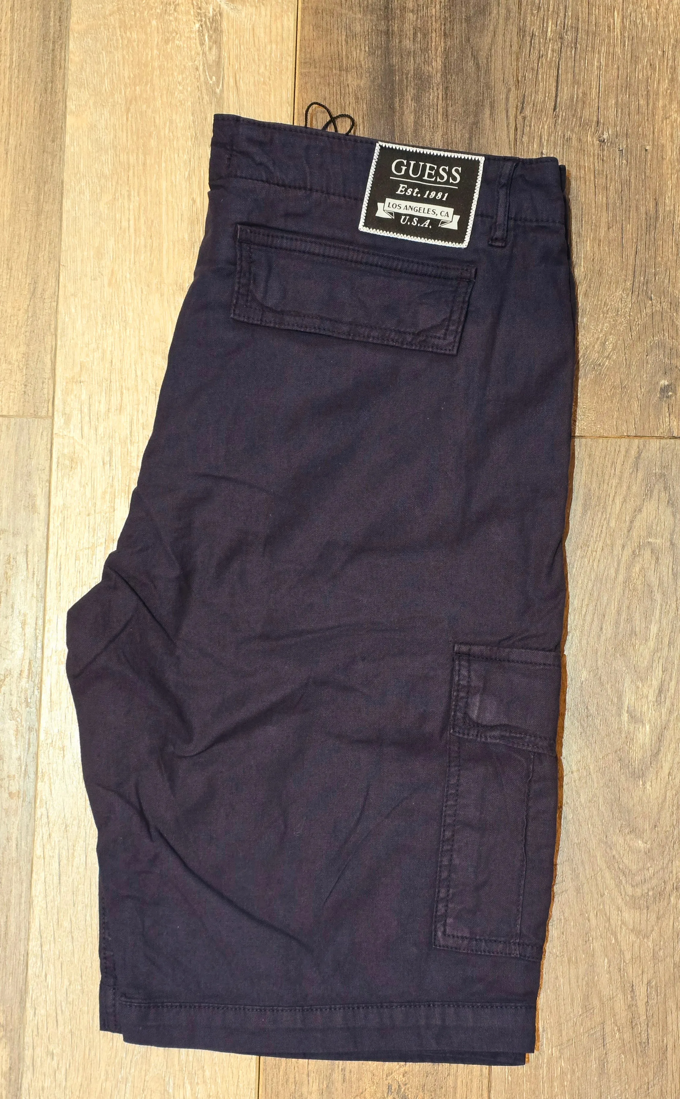 Guess Cotton and Linen Cargo Shorts