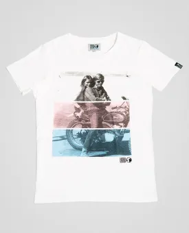 Hero Seven McQueen Ride Graphic Tee White