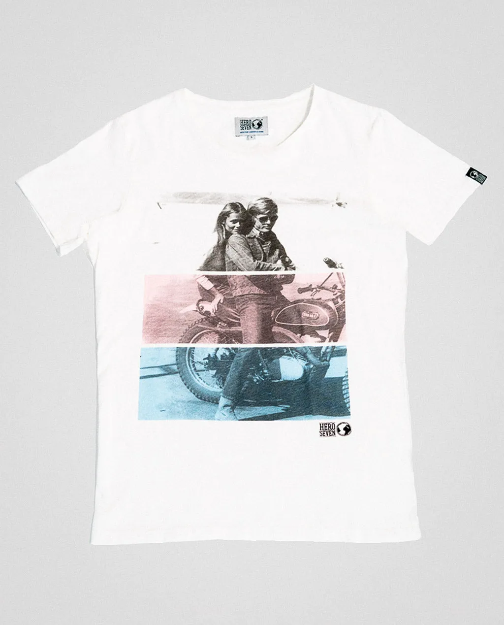 Hero Seven McQueen Ride Graphic Tee White