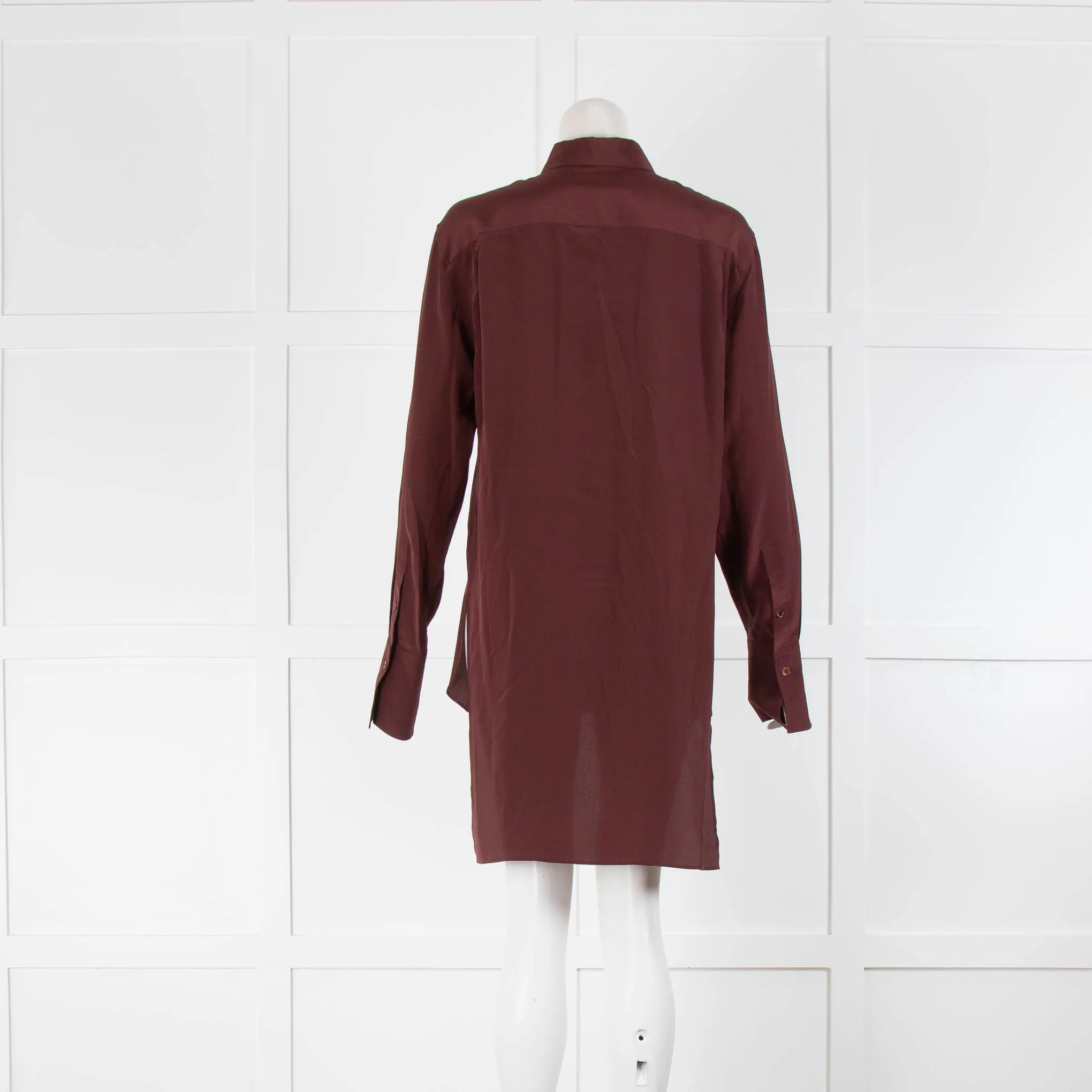 Joseph Brown Silk Longer Back Blouse