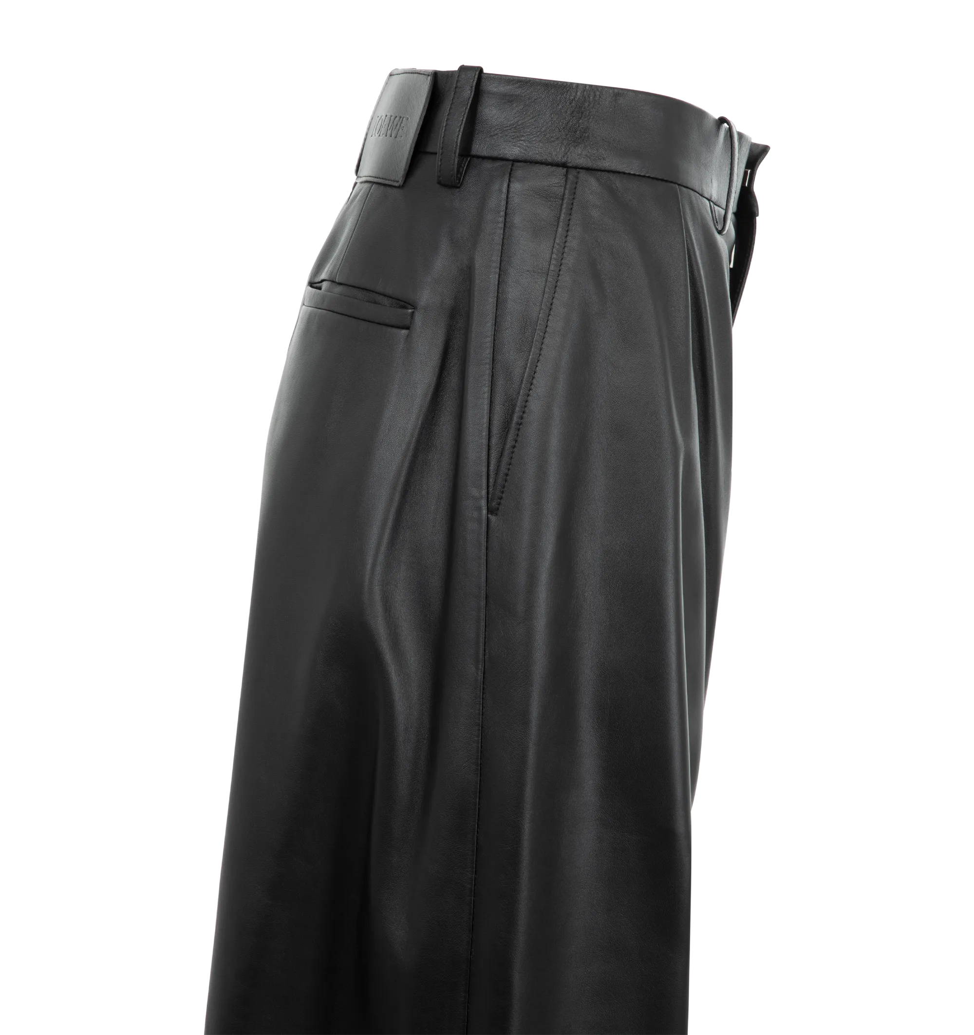 LAMBSKIN BARREL TROUSERS (WOMENS)