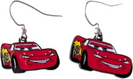 Lightning Cartoon Mcqueen Car Cartoon Character Metal Enamel French Wire Earrings
