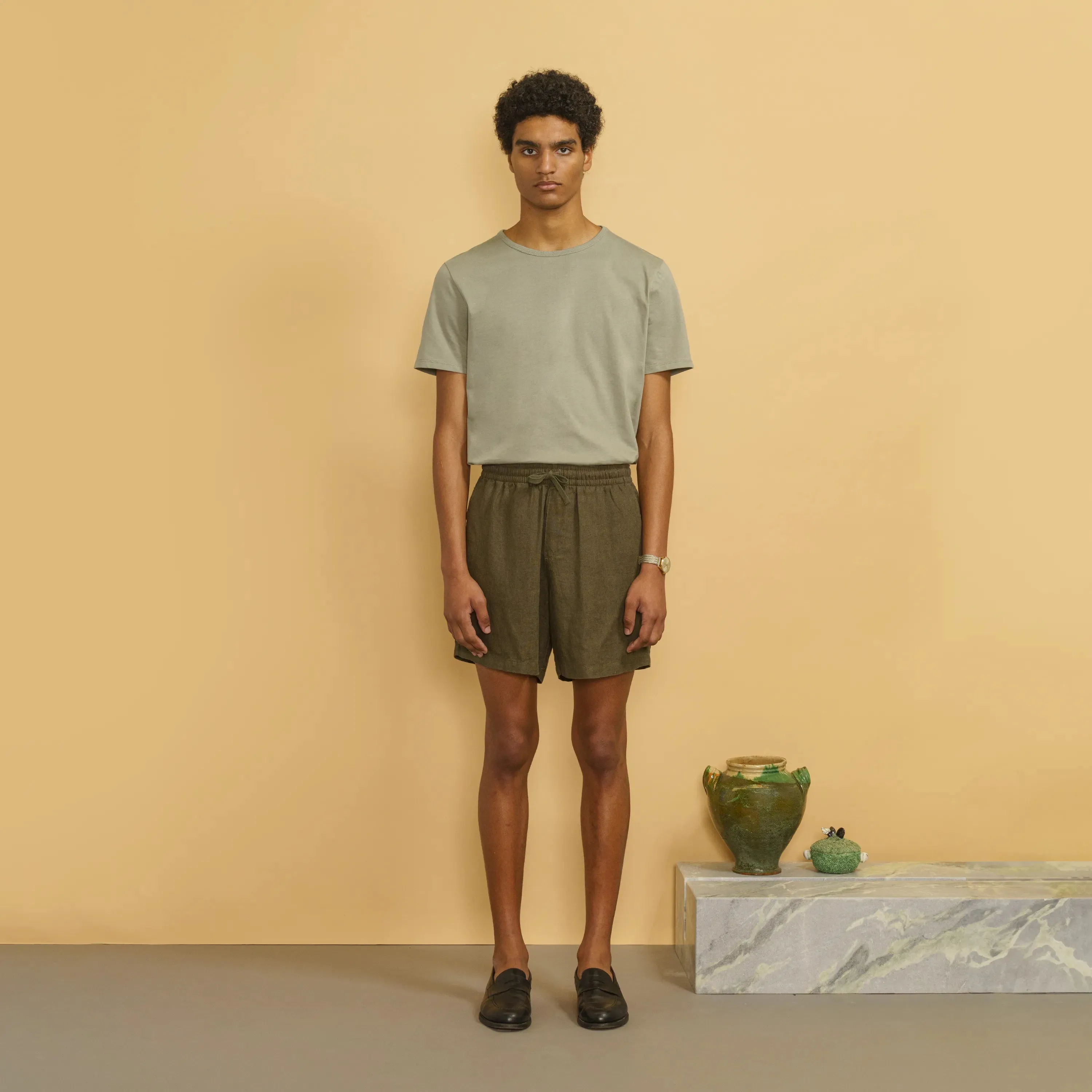 LINEN SHORTS