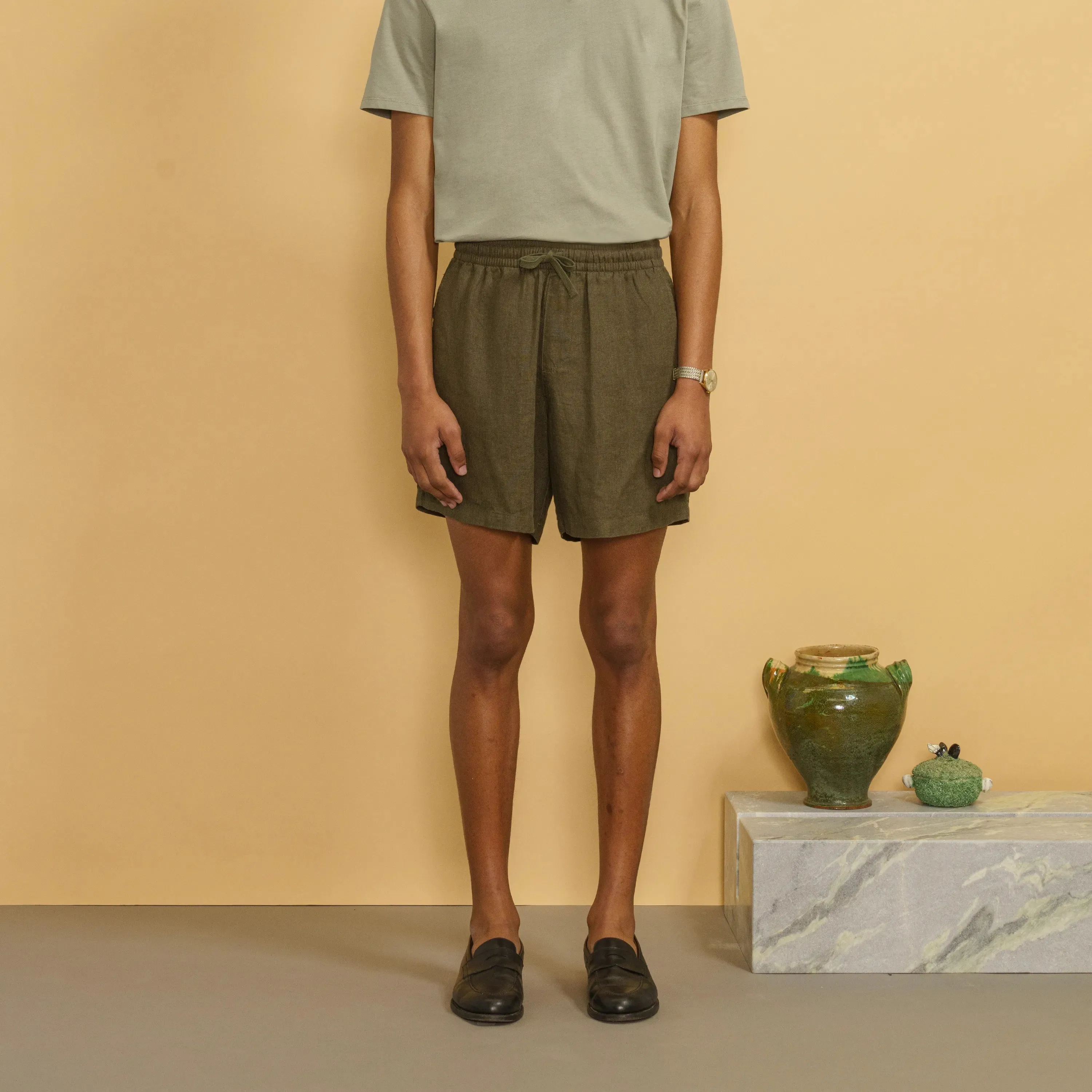 LINEN SHORTS