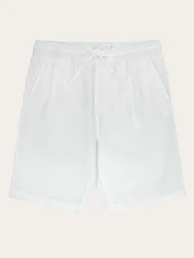 Loose Linen shorts - Bright White