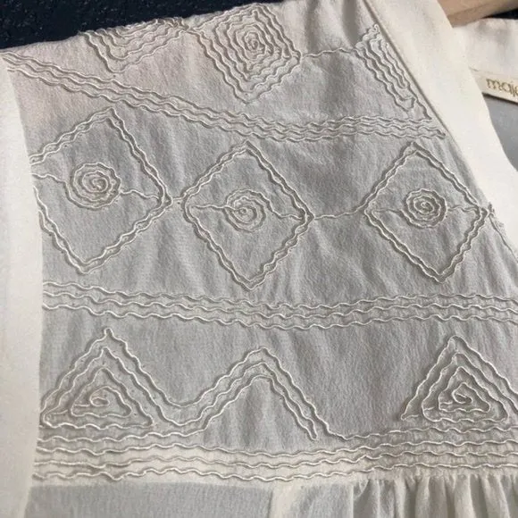 Maje Silk Button-Up Blouse