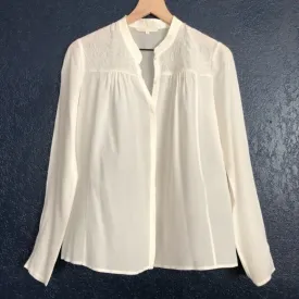 Maje Silk Button-Up Blouse