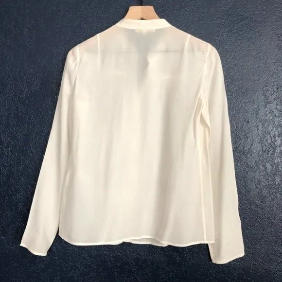 Maje Silk Button-Up Blouse