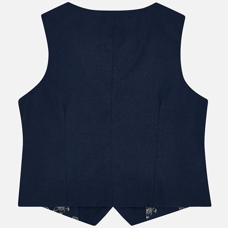 Mayoral Tailored Linen Vest