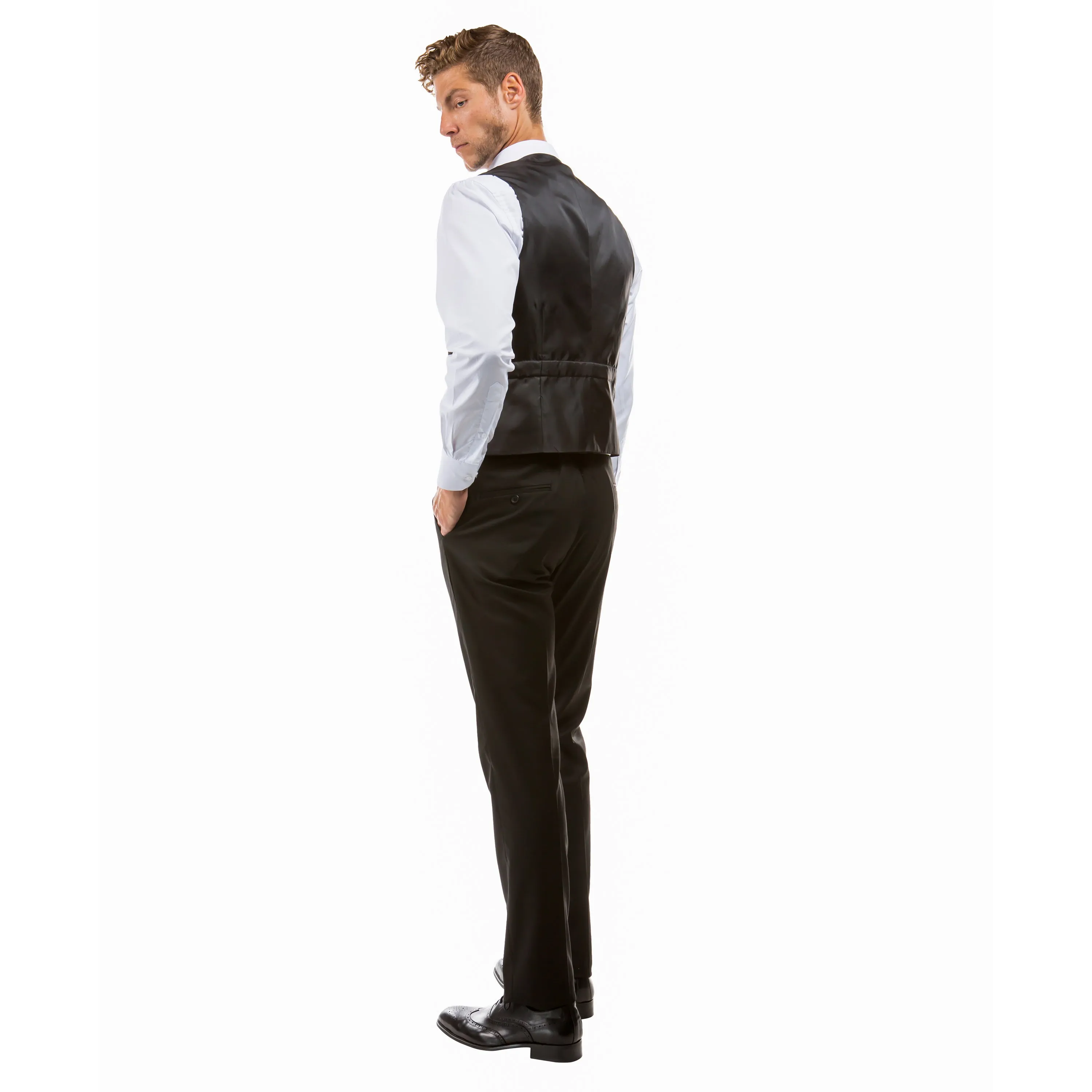 Men's Tailored-Fit Suits Separates Vest