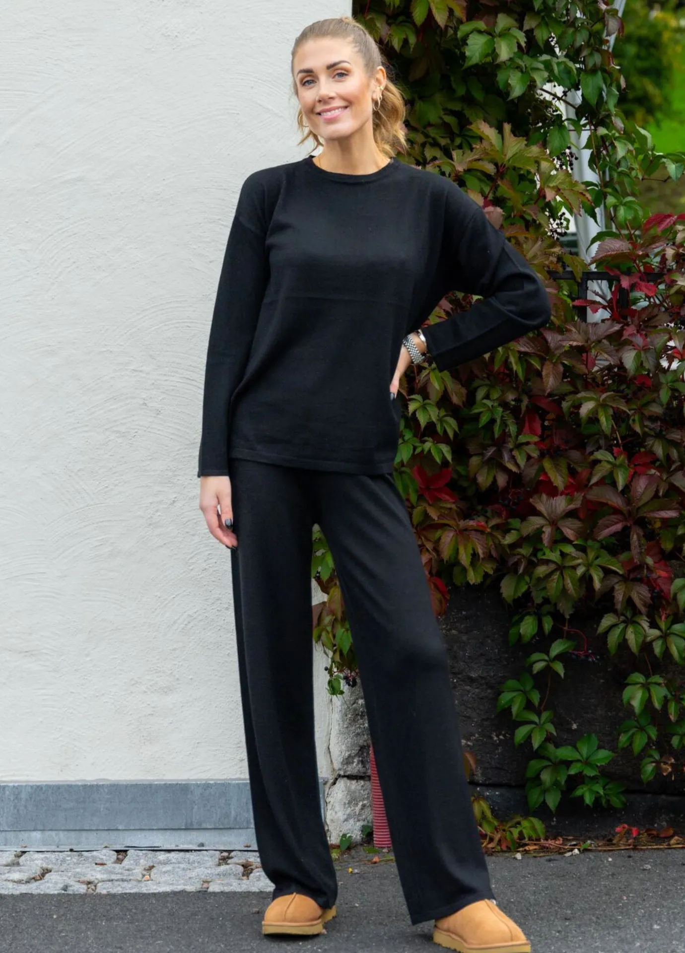 Mina Merino Pant Black