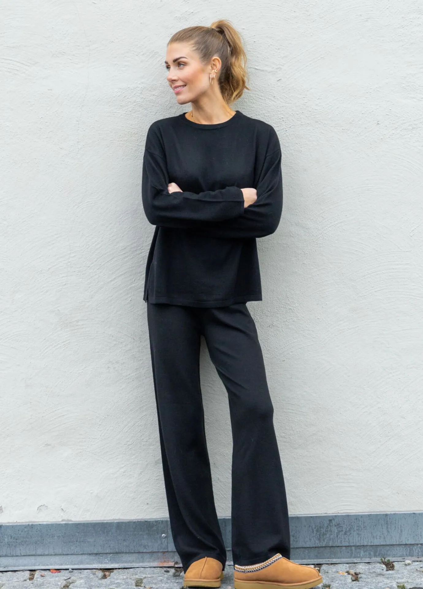 Mina Merino Pant Black