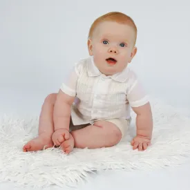 Mintini Boys Linen Shorts Set