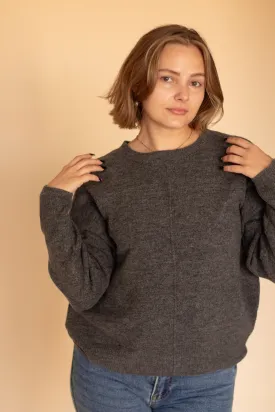 Not So Basic Crewneck Sweater (Gray)