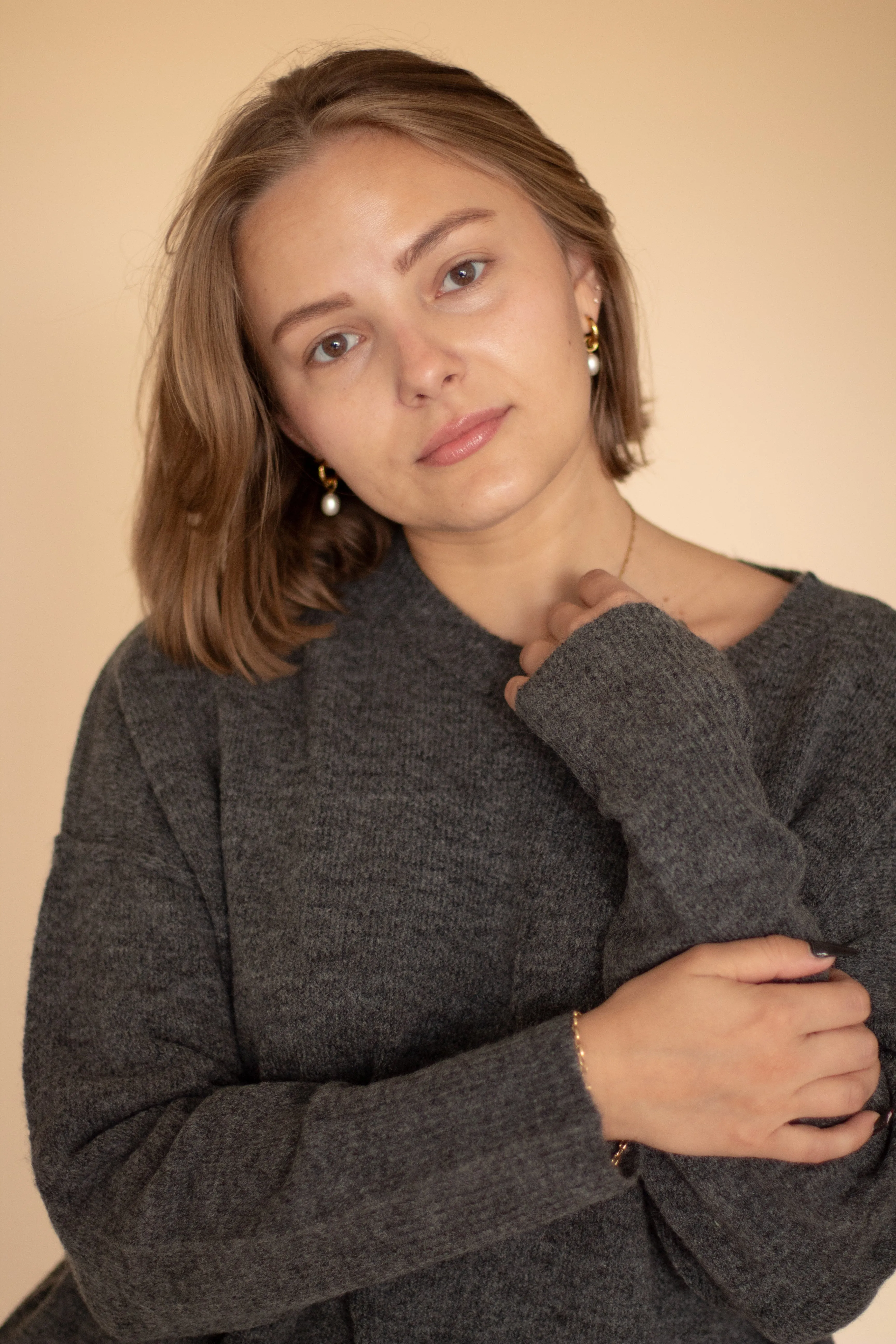 Not So Basic Crewneck Sweater (Gray)