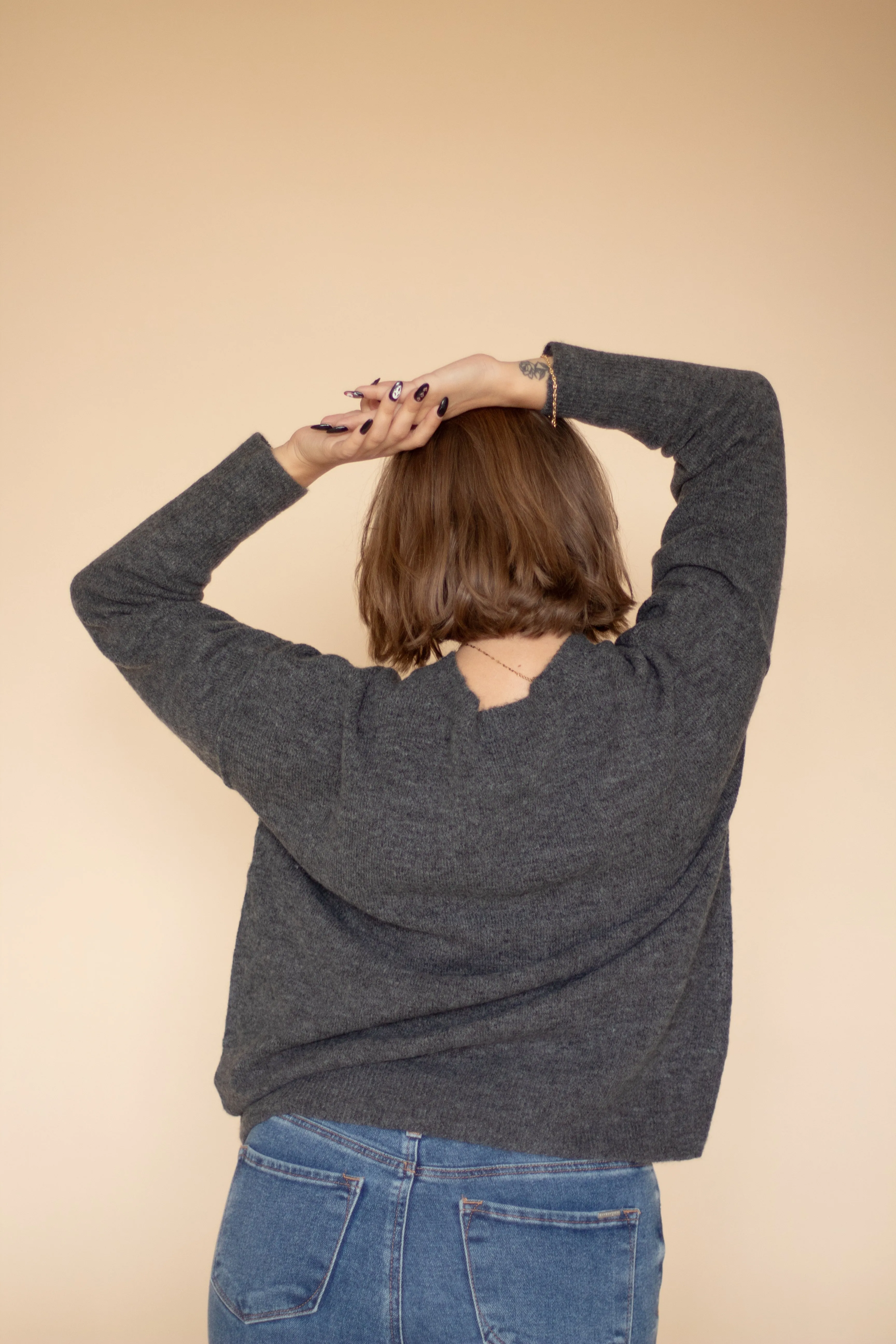 Not So Basic Crewneck Sweater (Gray)