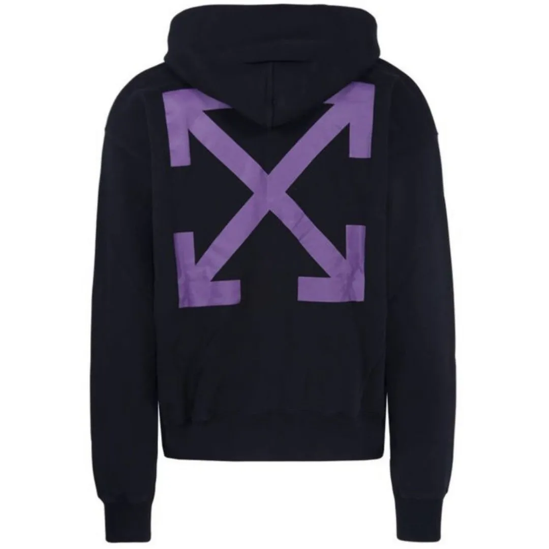 Off-White Arrow Caravaggio Mercy Skate Hood Black Orchid Hoodie