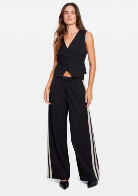 OVERSIZED TAILORED VEST BLACK