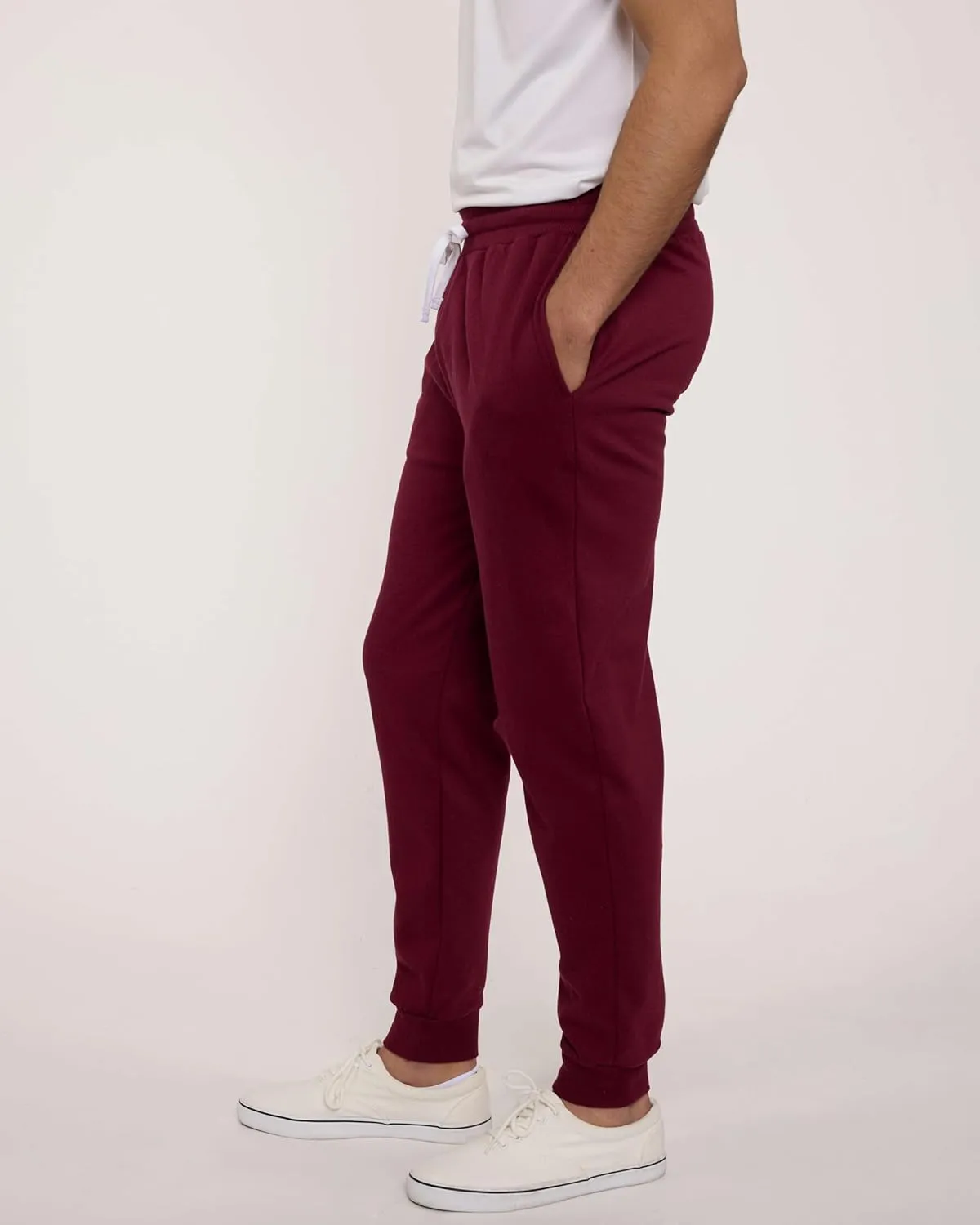 Real Essentials 3 Pack: Men's Tech Fleece Ultra-Soft Jogger Athletic Sweatpants with Pockets (Available in Big & Tall)