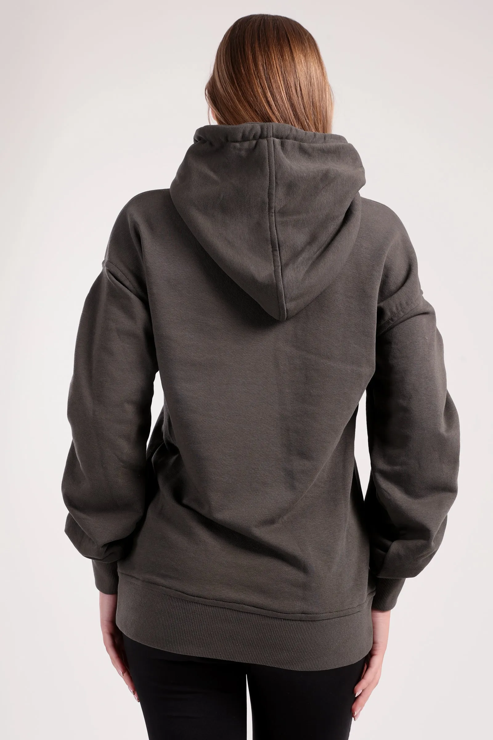 Ruched Sleeve Hoodie (40396) - Fit Freak