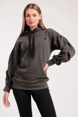 Ruched Sleeve Hoodie (40396) - Fit Freak