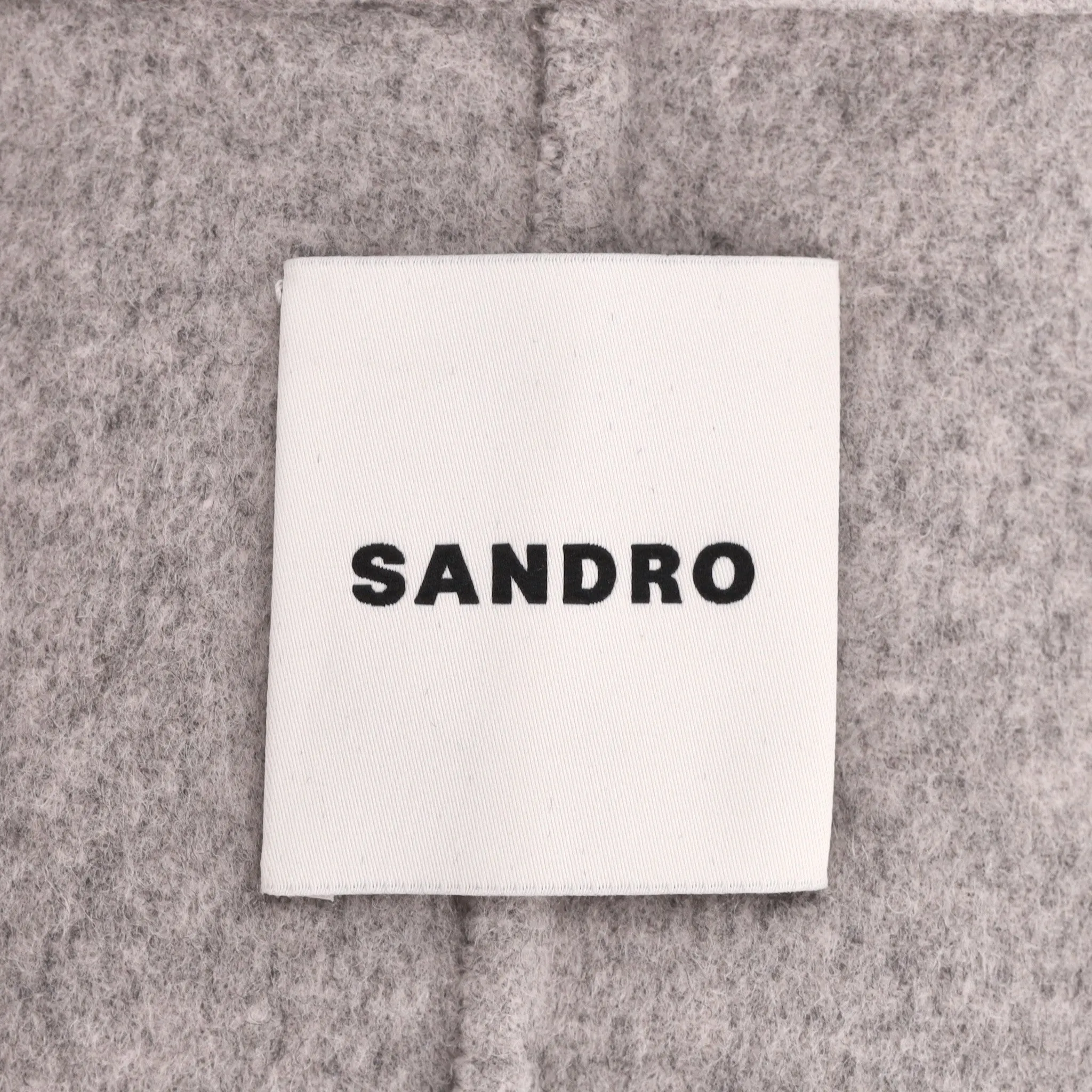 Sandro Double-Breasted Wool Coat. Size 38FR