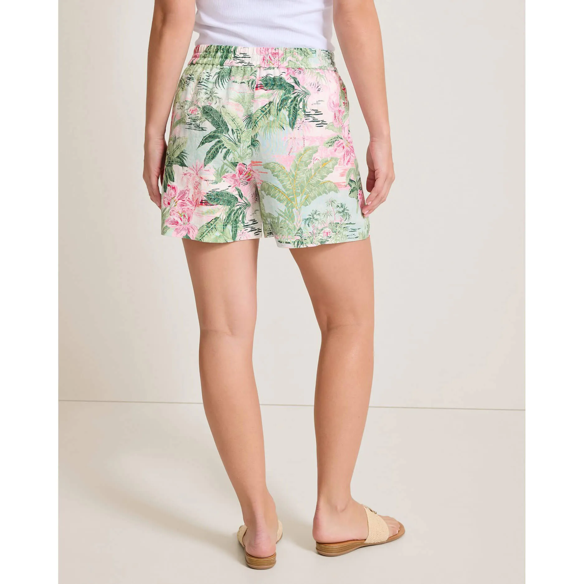 Tommy Bahama Women's Garden Villa Easy Linen Shorts - Canal Blue