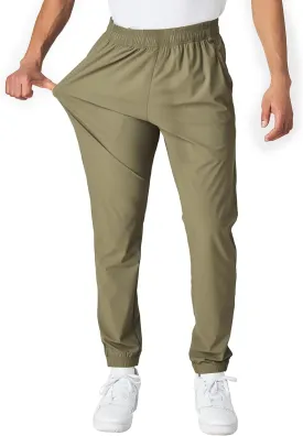 Ultra Performance Men's Athletic Jogger Pants  Stretch Nylon Gym Pants, Active Workout Joggers with Pockets for Men