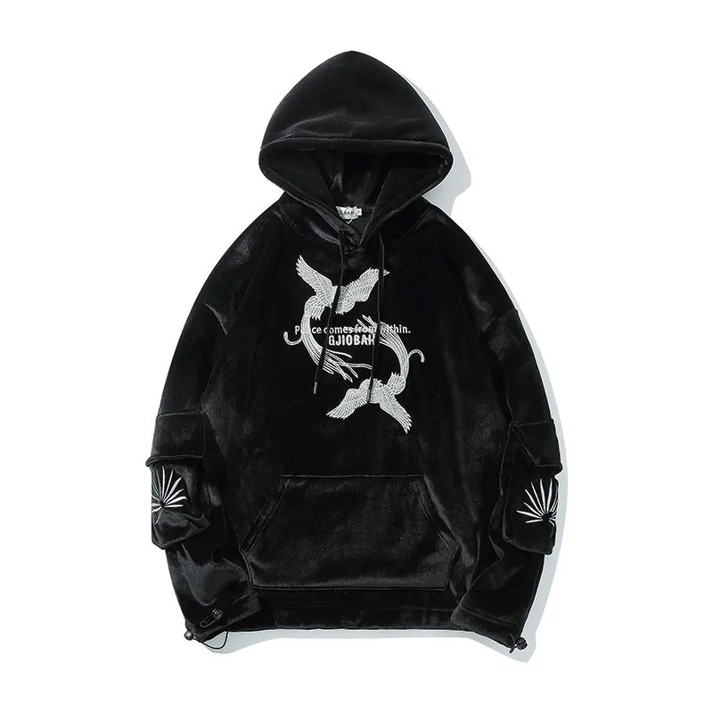 WLS Hip-Hop Three-Dimensional Japanese Streetwear Hoodie