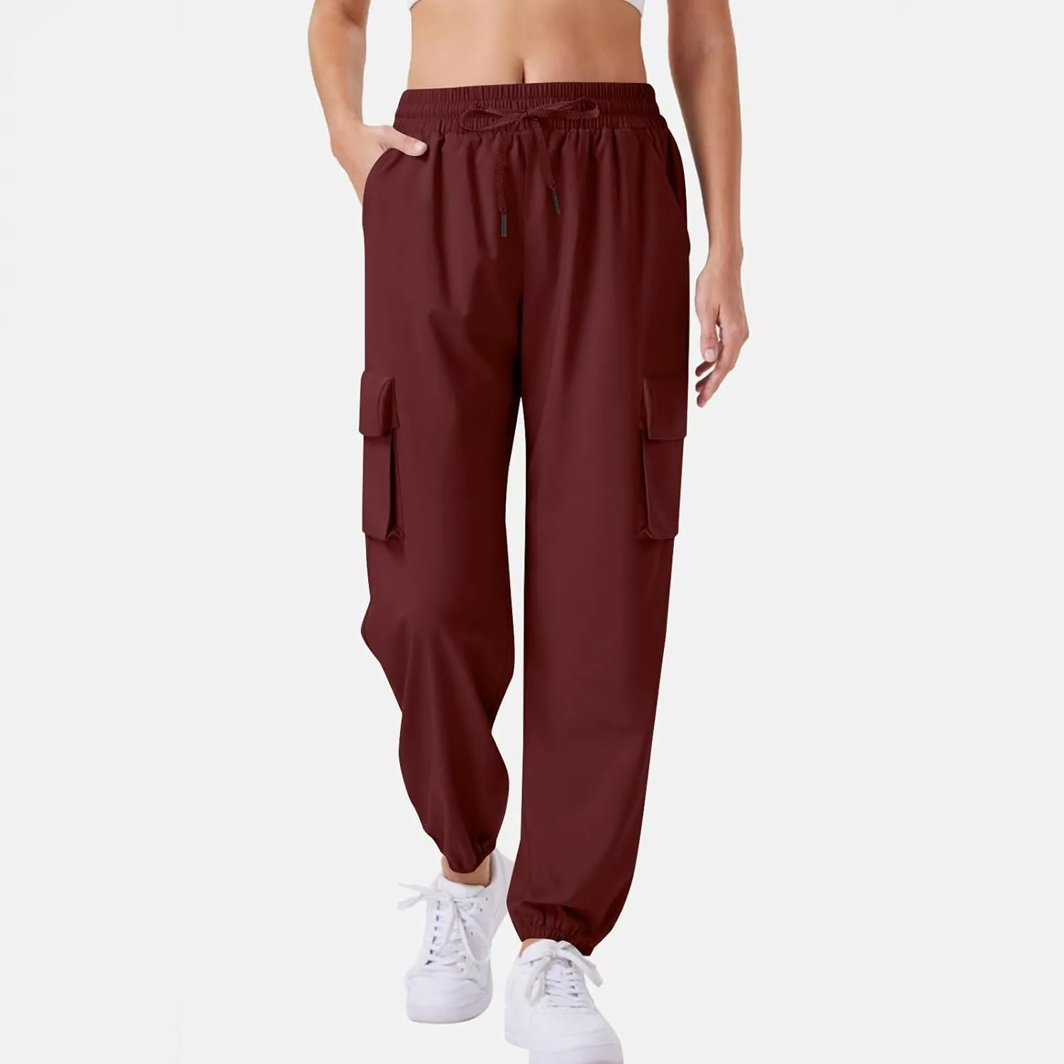 Womens Cargo Pants Lightweight Summer Quick Dry Waterproof Hiking Pant Casual Outdoor Athletic Joggers with Pockets